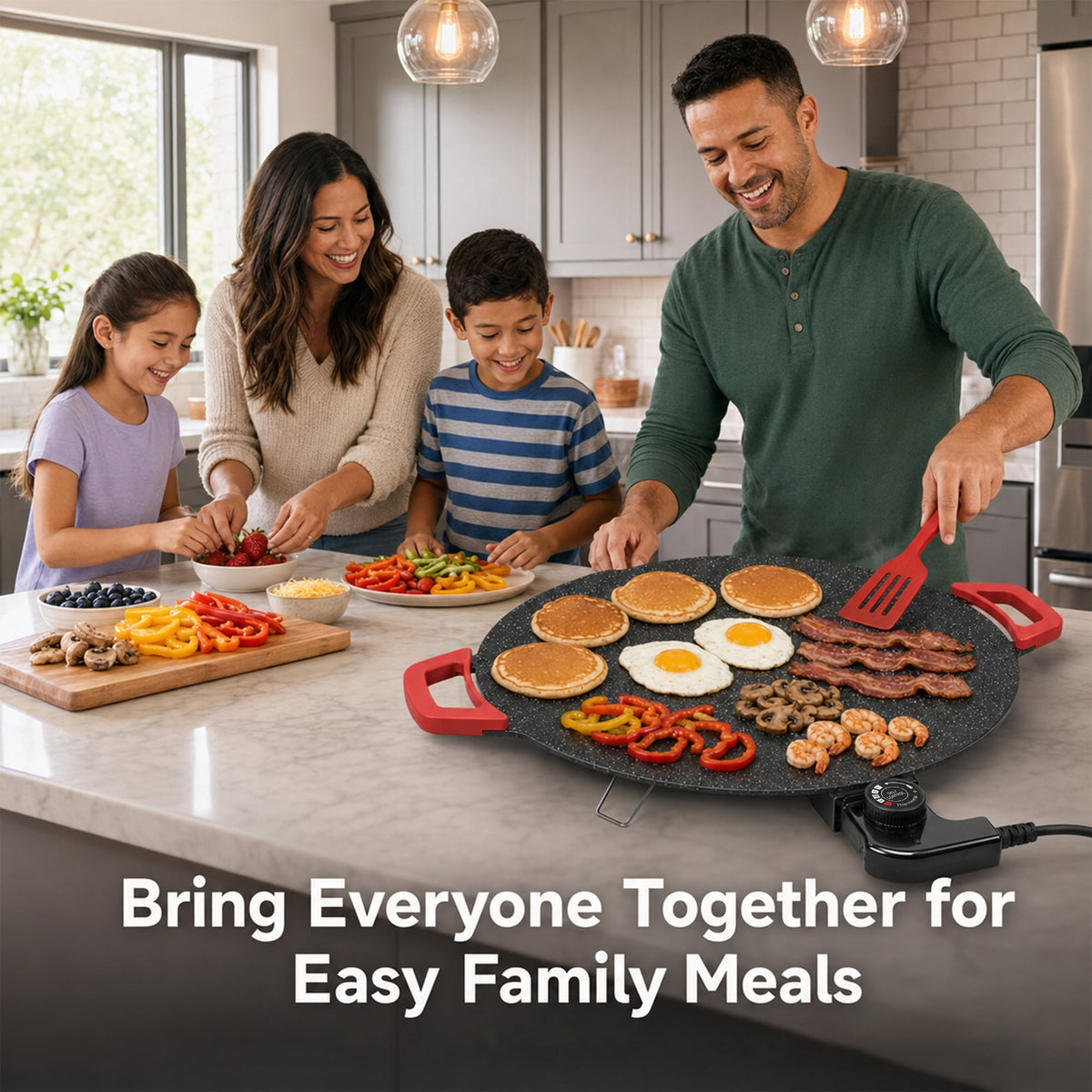 PRTYY 16 in Electric Griddles Grill, Kitchen Appliances, Home Cooking Grill